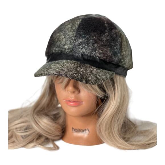 COPY - Giovannio New York women’s Hat Wool Blend Cap Newsboy Cap Gray Black New main image 6